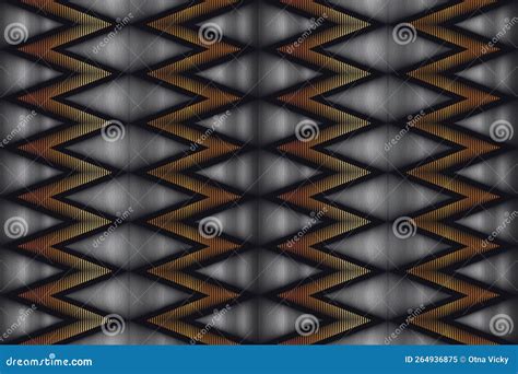 Pattern Seamless Batik Songket Rangrang Lombok Stock Illustration