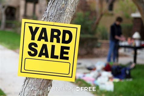 Yard Sale Tips Thatll Help You Save Money Fun Cheap Or Free