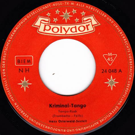Hazy Osterwald Sextett Kriminal Tango Sechs Musikanten Company Sleeve Vinyl Discogs