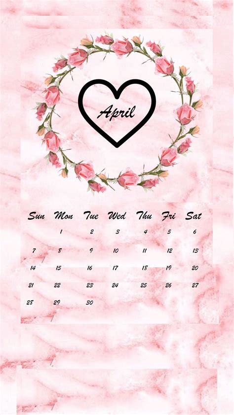 April 2019 Iphone Calendar Wallpaper