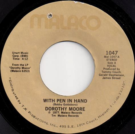 Dorothy Moore With Pen In Hand - Dorothy Moore - With Pen In Hand (1977, Vinyl) | Discogs