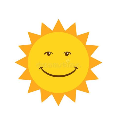 Summer Sun Smiling Face With Sunglasses Vector Illustration Isolated On