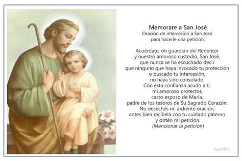 Imagen Para Imprimir De La Oración Para Pedirle A San José Catholic