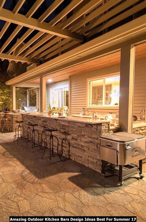 Here are some kitchen bar designs for small kitchen, large kitchen, and a variety of kitchen themes. Amazing Outdoor Kitchen Bars Design Ideas Best For Summer ...