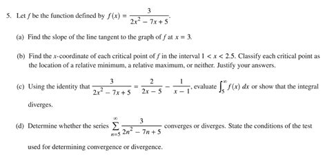 AP Calculus BC 2017 Exam (solutions, questions, videos)