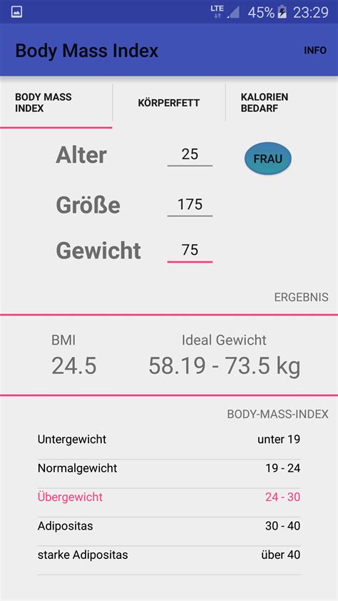 Der bmi (body mass index) ist ein maß für die bewertung des körpergewichts, indem er das gewicht in relation zu der körpergröße setzt. BMI Rechner for Android - APK Download