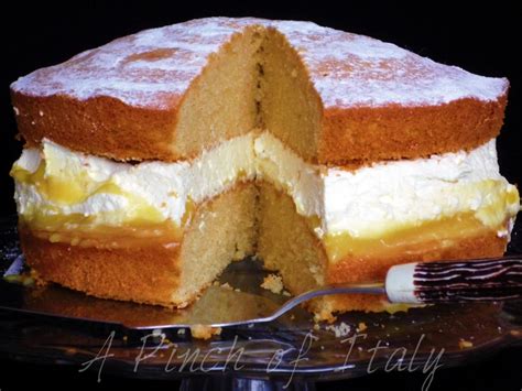 Lemon Curd Sponge Cake Recipe A Pinch Of Italy