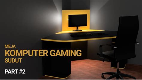 Kayu jati solid, finishing : Desain Meja Komputer Gaming Minimalis - Design Rumah ...