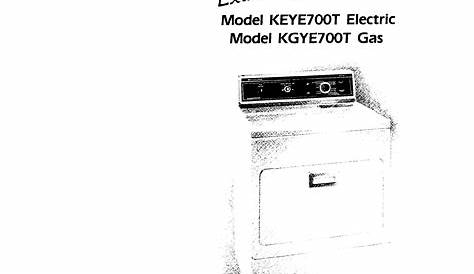 KitchenAid Washer/Dryer KEYE700T User Guide | ManualsOnline.com