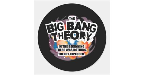 The Big Bang Theory Classic Round Sticker Zazzle