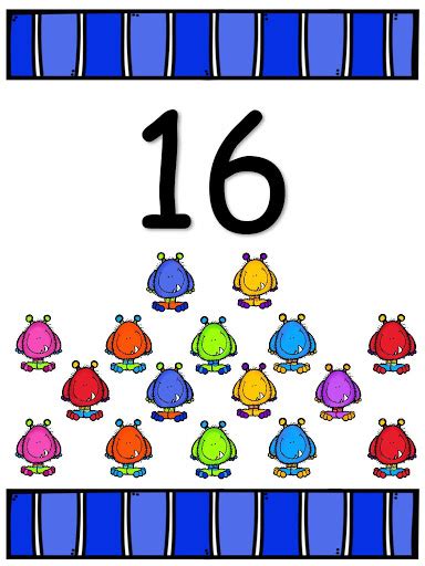 Números para imprimir del 1 al 20