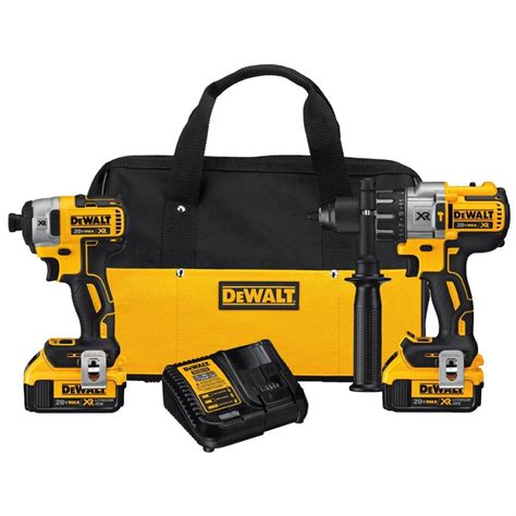 DEWALT DCK M V MAX XR Lithium Ion Brushless Premium Hammer Drill And Impact Driver Combo