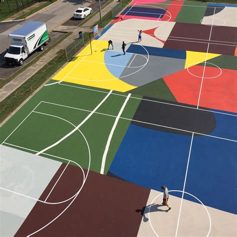 William Lachance Spruces Up St Louis Basketball Courts With Tapestry