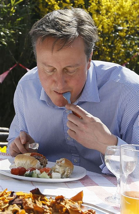 The prime minister, forced into eating a hot dog for the sake of future intelligence sharing, appeared to commit the solecism of putting ketchup. 'Unrelatable' British leader Cameron mocked for using ...