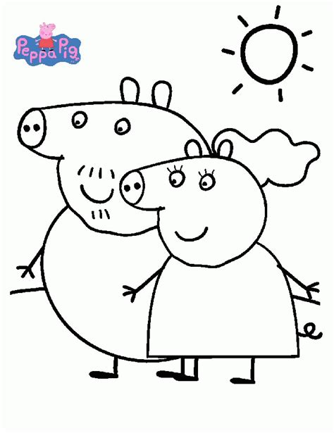 Peppa Pig Coloring Pages Coloringpagesabc Com Coloring Wallpapers Download Free Images Wallpaper [coloring436.blogspot.com]
