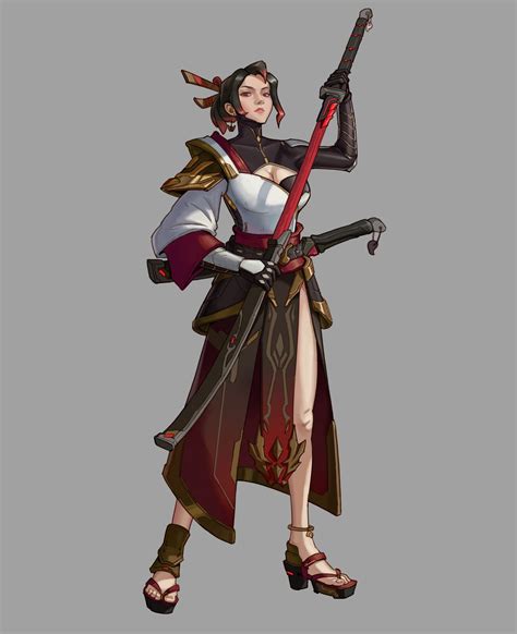 Characters Design Female Warrior Haolin Tang On Artstation At