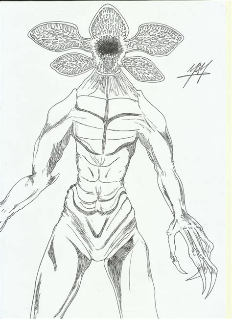 My Sketch of Demogorgon form Stranger Things Series. #demogorgon #