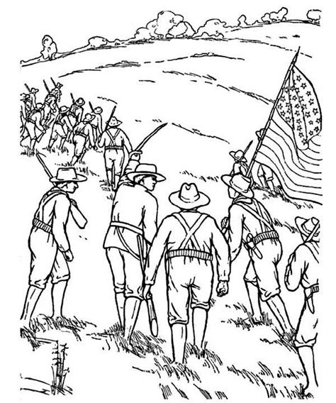 With your crayons and markers you'll have no trouble learning exactly what the soldiers from both north and south wore during the civil war. Civil War Soldier Coloring Page at GetColorings.com | Free ...