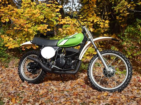 1975 Kawasaki Kx 400 Enduro Motorcycle Vintage Bikes Motocross Bikes