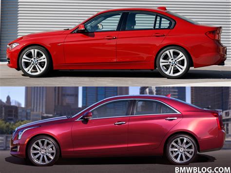 Photo comparison: f30 bmw 3 series vs. cadillac ats