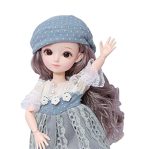 16 23 Flexible Ball Joints Bjd Girl Doll 3d Eyes Girl Role Play Toy T Ebay