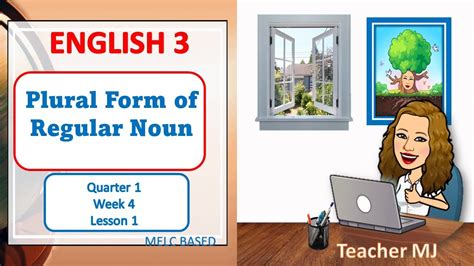 English 3 Quarter 1 Week 4 Lesson 1 Plural Form Of Regular Noun Youtube