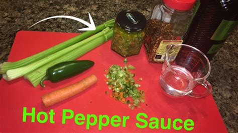 How To Make Hot Pepper Sauce Tutorial Youtube