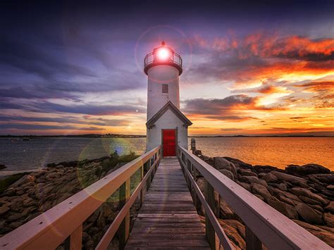 Wallpaper Nature Lighthouses Sky Sunrise And Sunset Coast