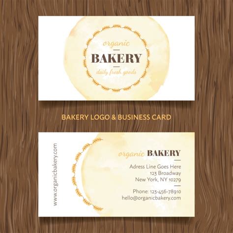 See more ideas about cake business cards, cake business, bakery business cards. Bakery business card design Vector | Free Download