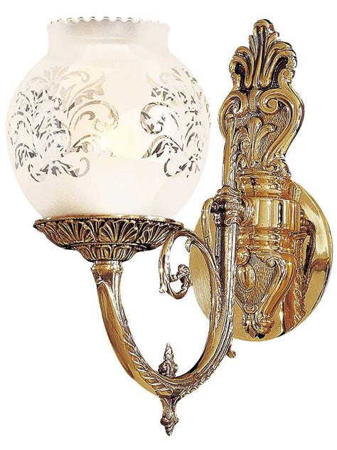 English Victorian Sconce With Etched Glass Shade House Of Antique