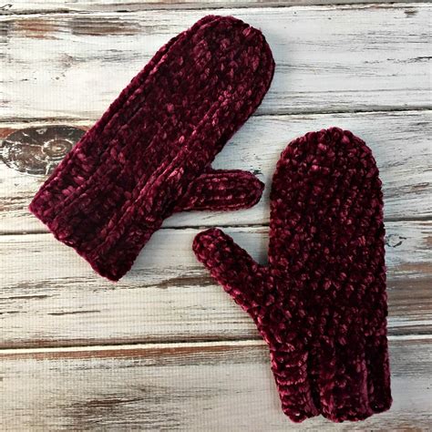 Crochet Mittens In One Piece Ava Crochet