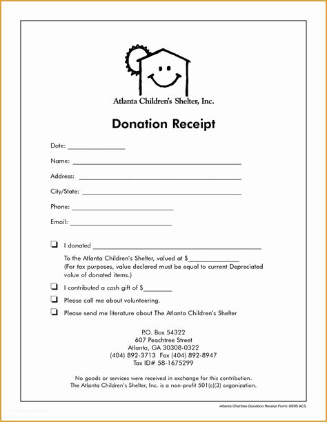 Free Non Profit Donation Receipt Template Of Donation Receipt Templates Free Samples