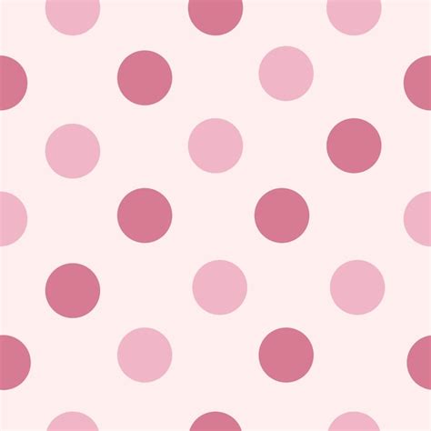 Premium Vector Vector Pink Polka Dots Seamless Pattern