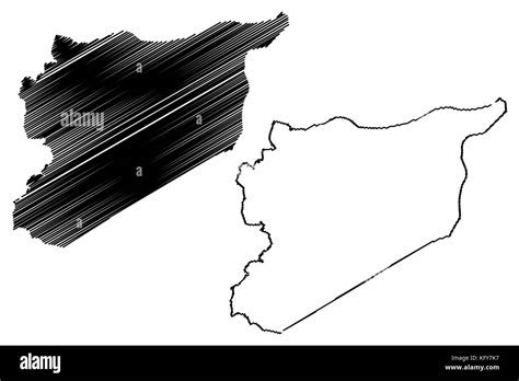 Mapa De Siria Ilustraci N Vectorial Scribble Sketch Siria Imagen Vector De Stock Alamy