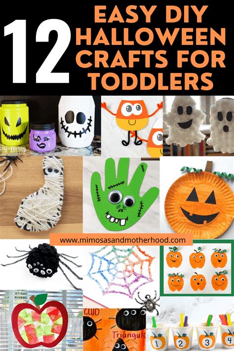 Easy Diy Halloween Crafts For Toddlers Mimosas And Motherhood