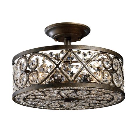 Circalighting.com has been visited by 10k+ users in the past month Elk Lighting Amherst 4 Light Semi Flush Mount & Reviews ...