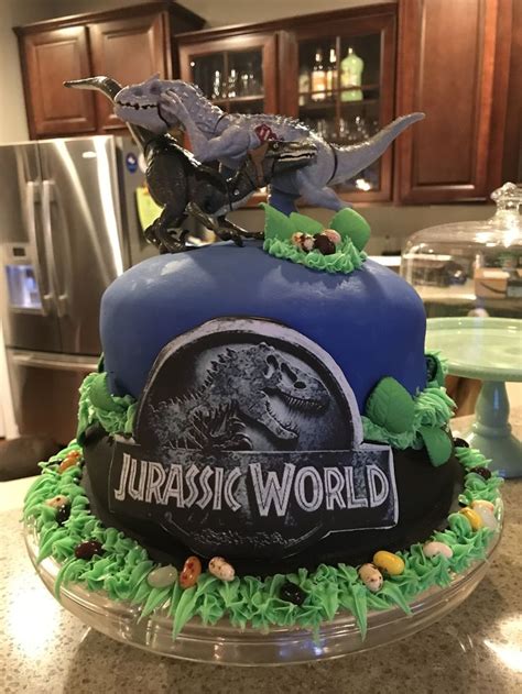 Jurassic World Birthday Cake Dinosaur Birthday Cakes Birthday Cake