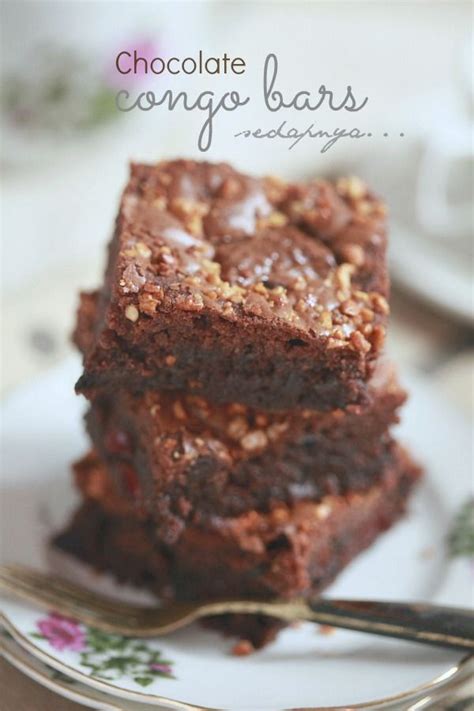 And, finally, reduce the granulated sugar and add a touch of maple syrup. Chocolate Congo Bars | Congo bars, Resep cake, Chocolate