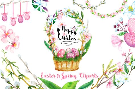 Watercolor Easter And Spring Clipart ~ Illustrations On Creative Market