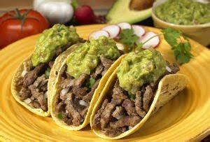 Tacos de bistec con guacamole de 146 Kcal Receta fácil en la app Avena