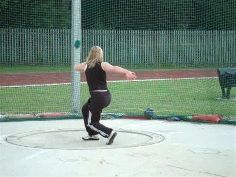 The discus throw (pronunciation), also known as disc throw, is a track and field event in which an athlete throws a heavy disc—called a discus—in an attempt to mark a farther distance than their competitors. Discus Standing Throw - YouTube
