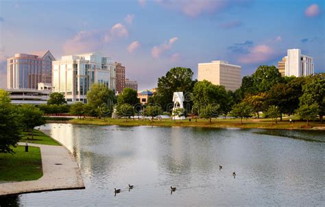 Cityscape Scene Of Downtown Huntsville Alabama Stock Photo Image