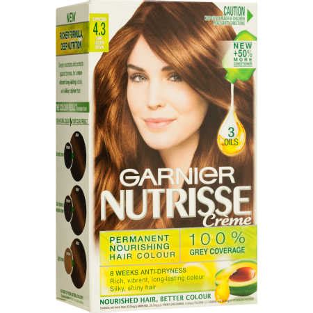 Product description silky, shiny hair. Garnier Nutrisse Creme Permanent Nourishing Hair Colour ...