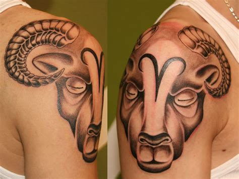 Https://tommynaija.com/tattoo/aries Tattoo Designs With Shading