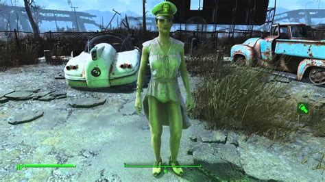 Fallout 4 Curie Has A Wardrobe Malfunction Panty Flash Dress Flip