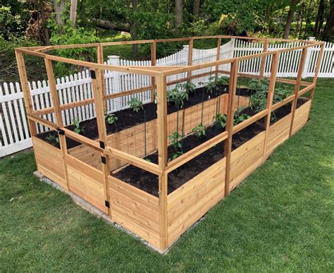 Deer Proof Cedar Complete Raised Garden Bed Kit 8 X 16 In 2021