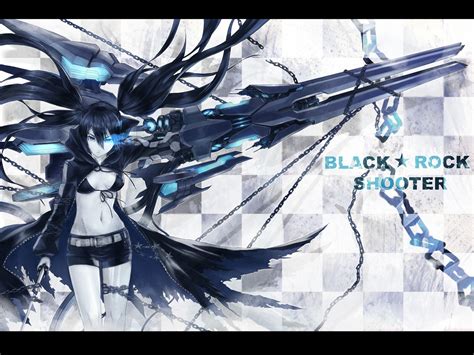 Wallpaper Anime Girls Black Rock Shooter Kuroi Mato Strength Black