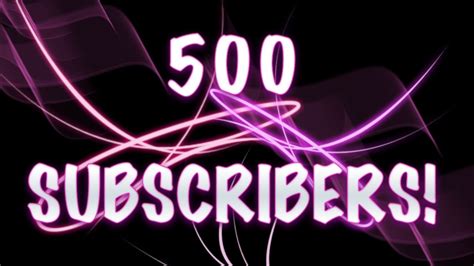 500 Subscribers Announcement Youtube