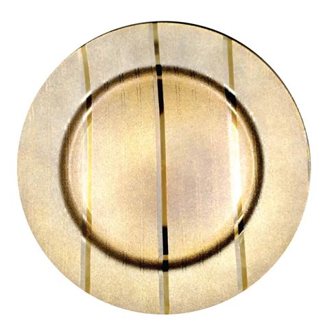 Maybe you would like to learn more about one of these? Gold Stripe Plastic Underplates | Decor Essentials