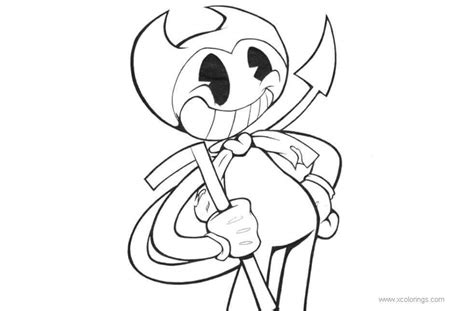 Free Bendy And The Ink Machine Coloring Pages XColorings